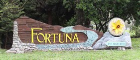 Fortuna Entrance Sign